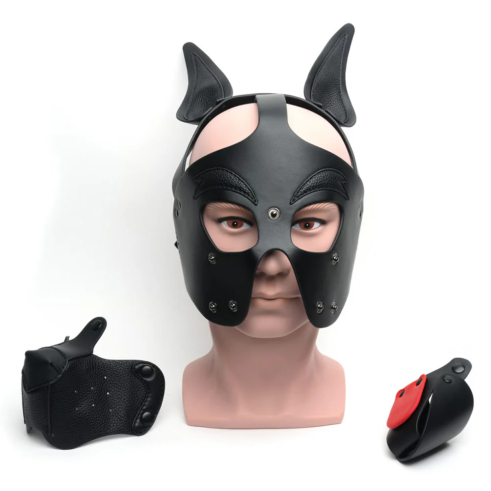 665 Bondage Playful Pup Hood - Image 4
