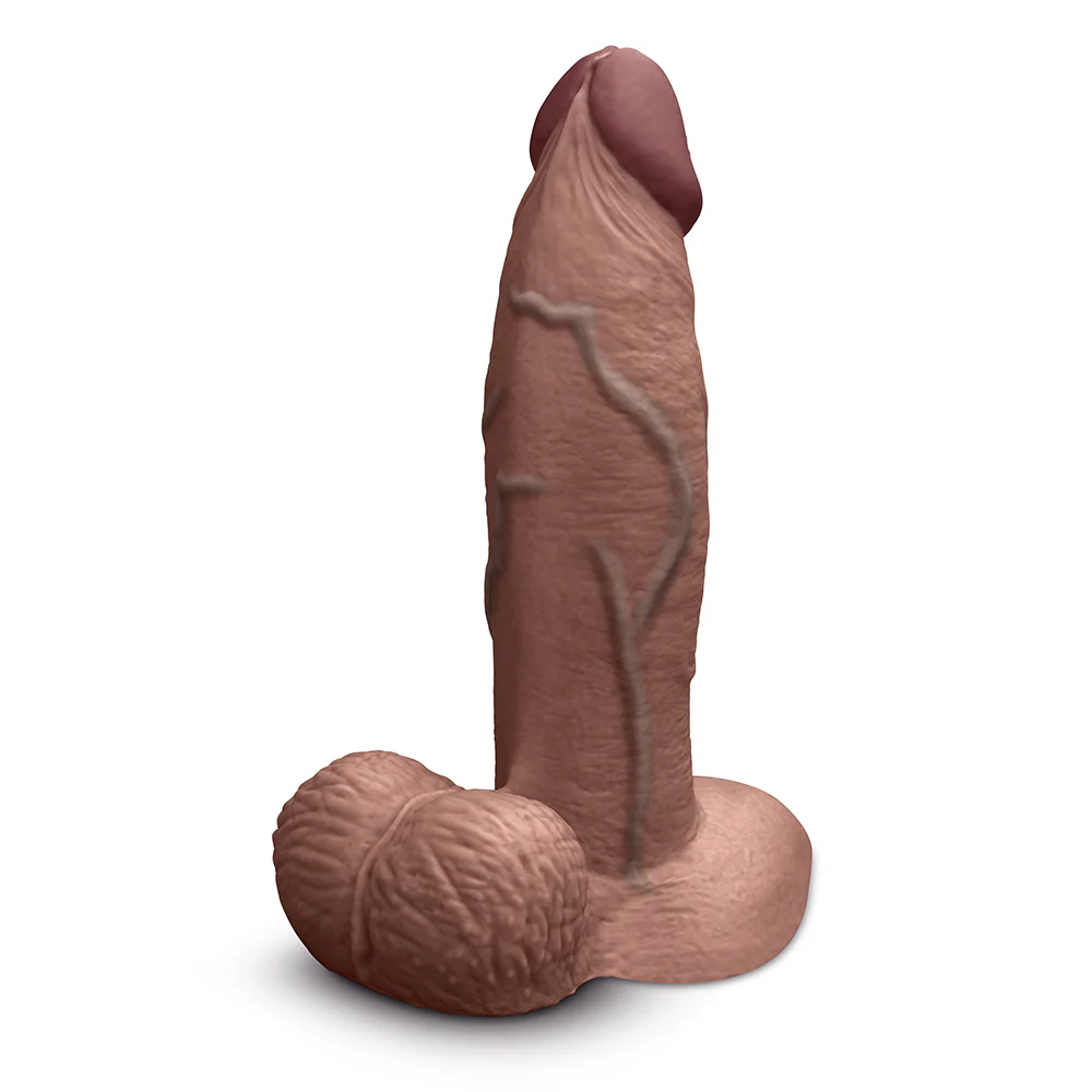 b-Vibe Slipskin Realistic Silicone 7" Girthy Dildo - Image 10