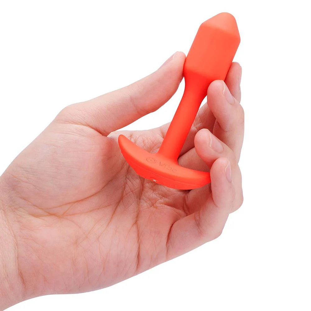 b-Vibe Snug Plug 1 Small Weighted & Vibrating Silicone Butt Plug - Image 3