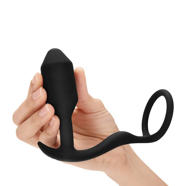 b-Vibe Snug & Tug Cock Ring and Butt Plug - Image 3