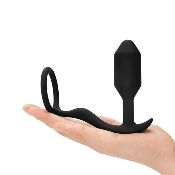 b-Vibe Snug & Tug Cock Ring and Butt Plug - Image 4