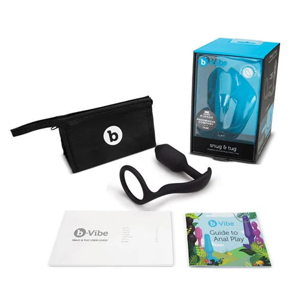 b-Vibe Snug & Tug Cock Ring and Butt Plug - Image 6