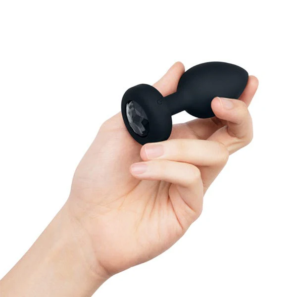 b-Vibe Vibrating Jewels Remote Control Butt Plug M/L Black - Image 4