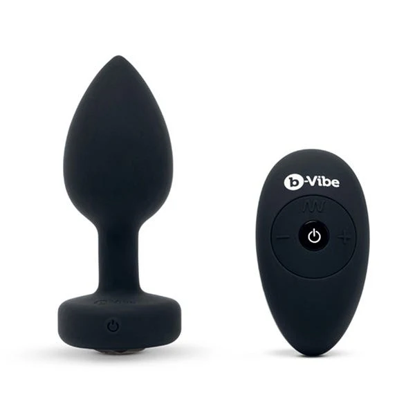 b-Vibe Vibrating Jewels Remote Control Butt Plug M/L Black - Image 7