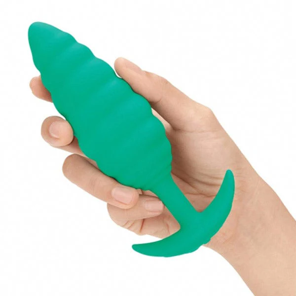 b-Vibe Zoe Ligon Collection Twist Ribbed Texture Butt Plug - Image 3