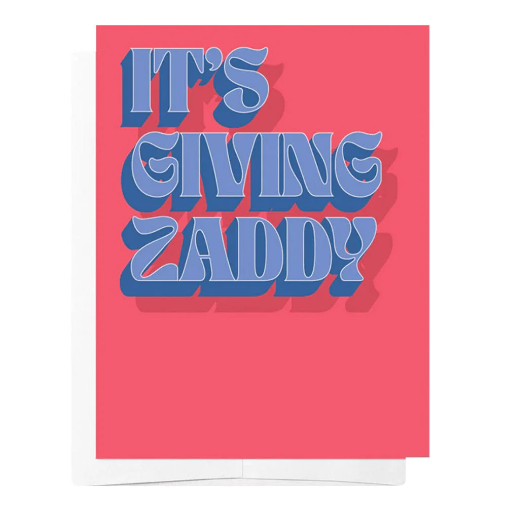 Bad on Paper It's Giving Zaddy Card - Image 2