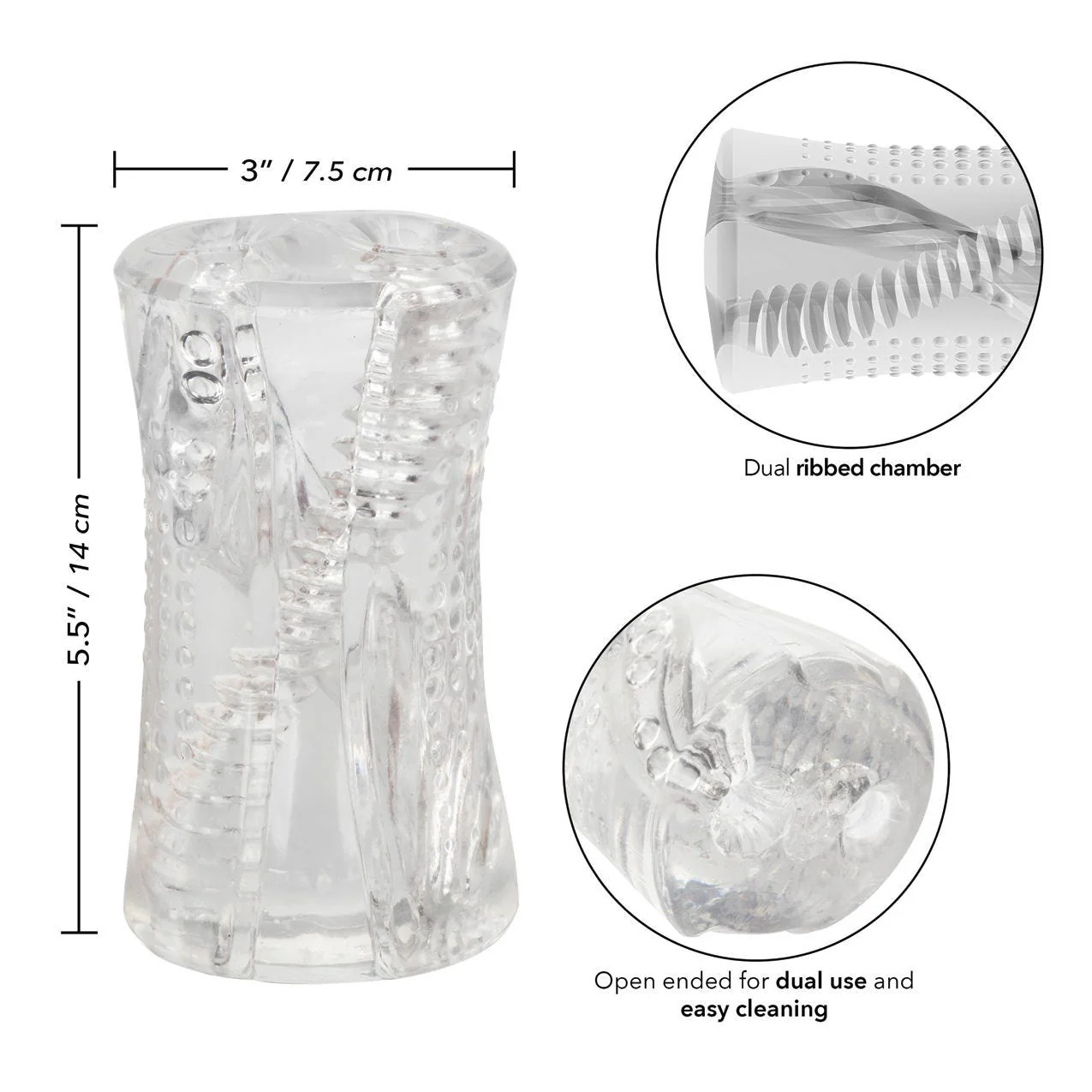 CalExotics Cyclone Dual Ribbed Stroker - Image 3