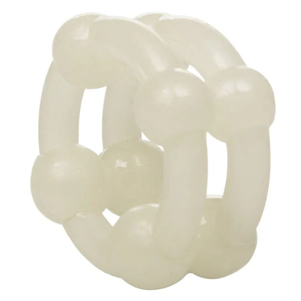 CalExotics Glow In The Dark Island Double Stacker Cock Rings - Image 3