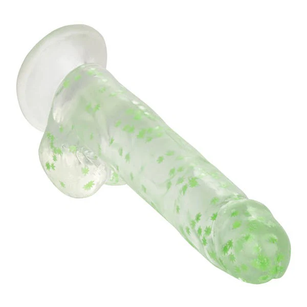 CalExotics Naughty Bits I Leaf Dick Glow-in-the-Dark Weed Leaf Dong - Image 6