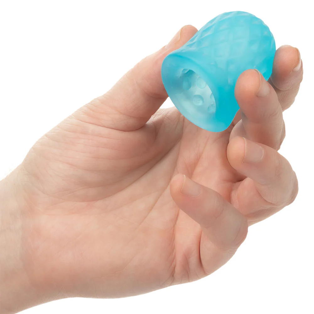 CalExotics Pop Sock! Tickler Masturbator - Blue - Image 2