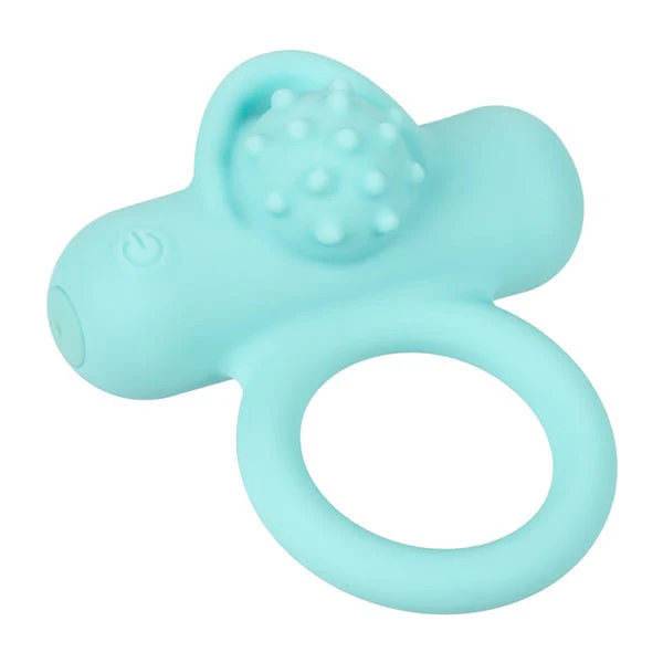 CalExotics Silicone Rechargeable Nubby Lovers Delight Vibrating Penis Ring - Image 5