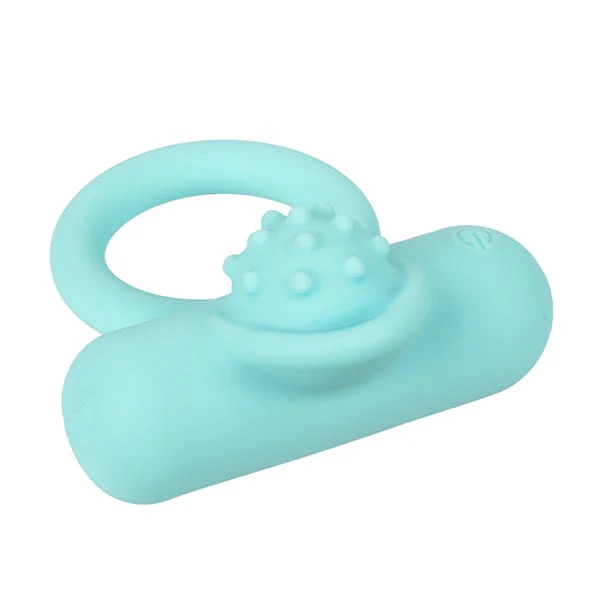 CalExotics Silicone Rechargeable Nubby Lovers Delight Vibrating Penis Ring - Image 8