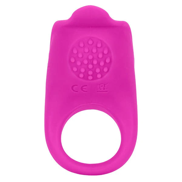 CalExotics Silicone Teasing Enhancer Vibrating Cock Ring - Image 4