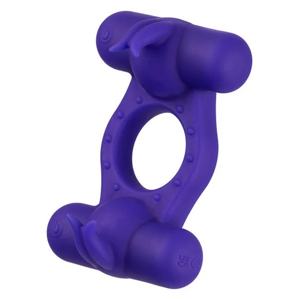 CalExotics Triple Orgasm Enhancer Silicone Cock Ring - Image 3