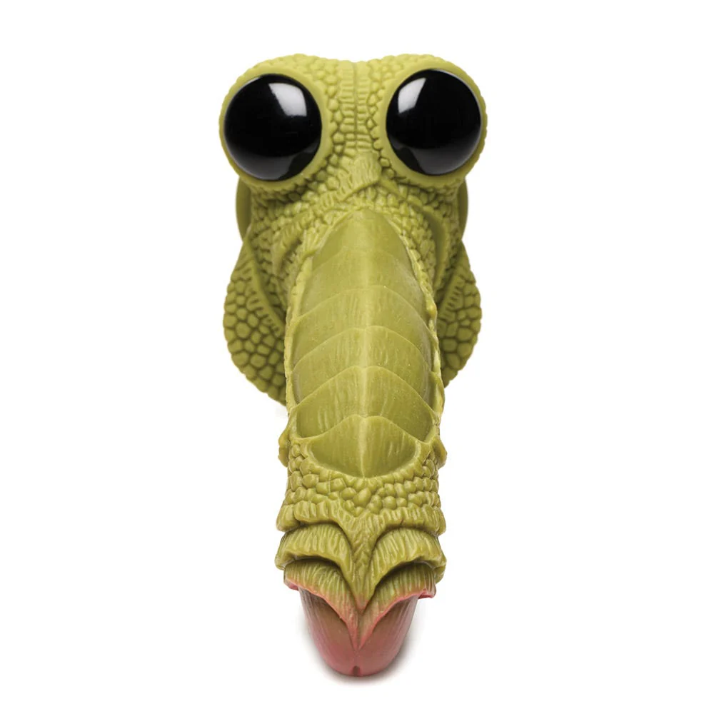 Creature Cocks Swamp Monster Green Scaly Silicone Dildo - Image 2