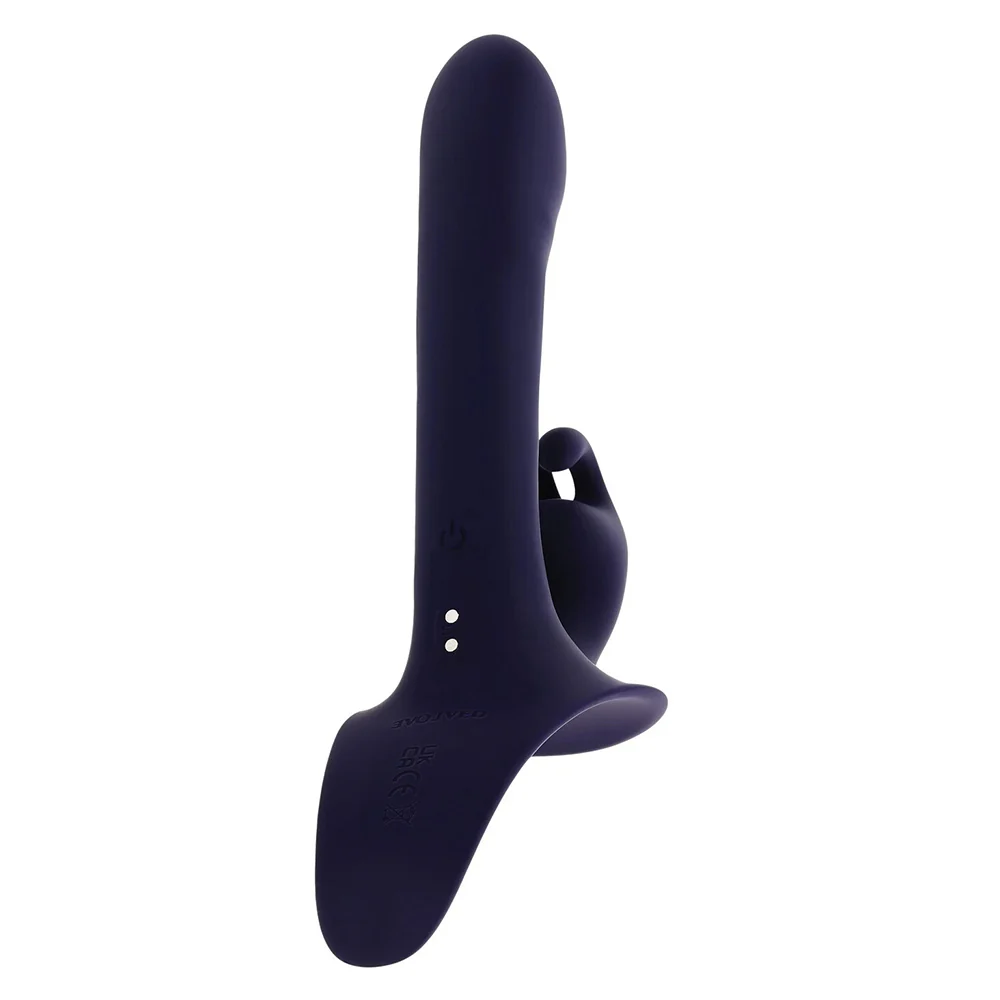 Evolved Giving Vibes Rechargeable Rabbit Vibrator Strap-on Set - Image 4