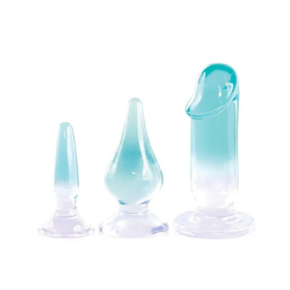 Excellent Power Glitzy Trainer Various Shaped Anal Plug Kit - Image 3