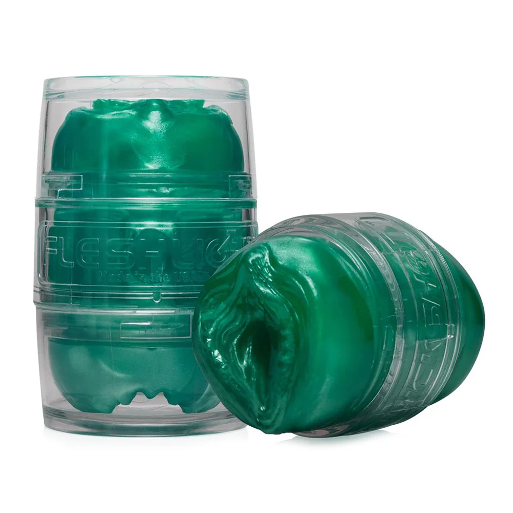 Fleshlight Quickshot Alien Metallic Green Dual Stroker - Image 3