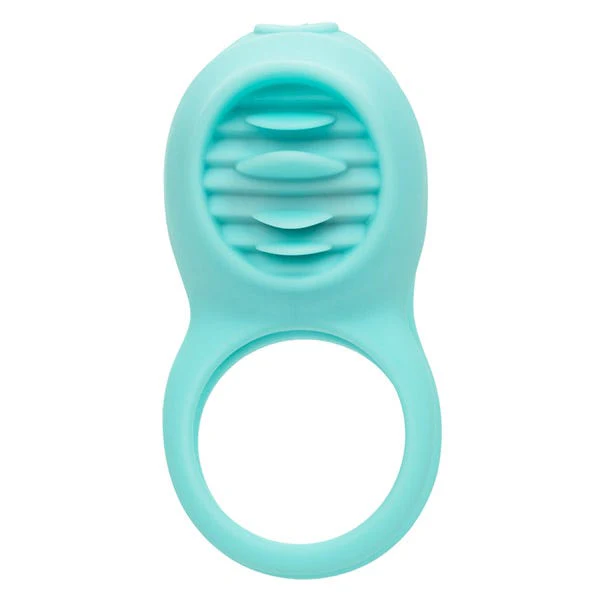 French Kiss Silicone Rechargeable Vibrating Enhancer with Cock Ring - Image 4