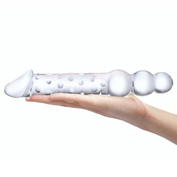 Glas 12-inch Double End Dildo With Anal Beads - Image 4