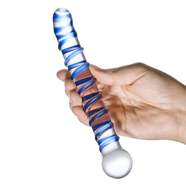 Glas 6.5-inch Mr Swirly G Spot Glass Dildo - Image 3