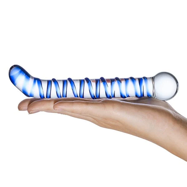 Glas 6.5-inch Mr Swirly G Spot Glass Dildo - Image 4