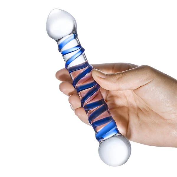 Glas 6.5-inch Spiral Glass Dildo - Image 3