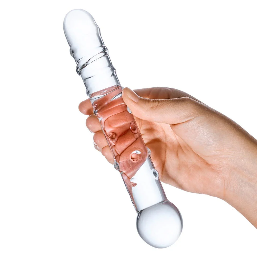 Glas 7 Inch Callisto Clear Glass Dildo - Image 4