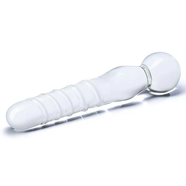 Glas 8-inch Joystick Clear Glass Dildo - Image 2