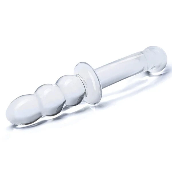 Glas 8-inch Ribbed G Spot Glass Dildo - Image 2