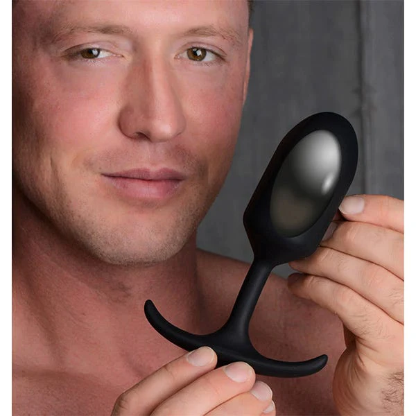 Heavy Hitters Comfort Plugs Large Silicone Weighted Anal Plug - Image 3