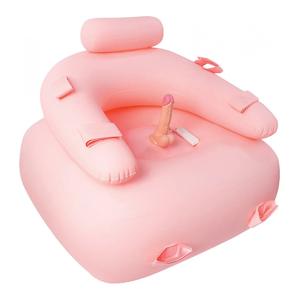 Hott Products Get Down On It Inflatable Sex Cushion with Vibrating Dildo