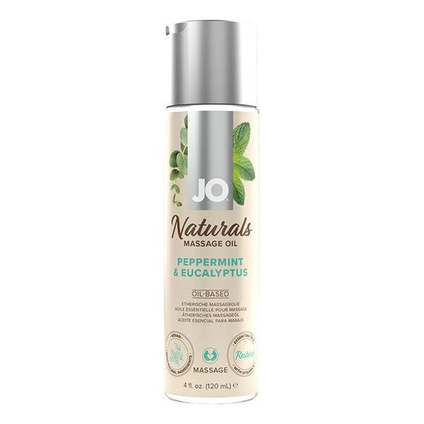 Jo Naturals Peppermint & Eucalyptus Massage Oil - Image 2