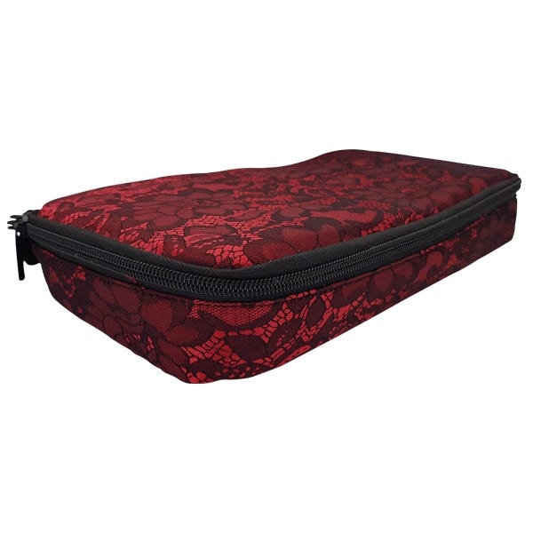 Lace Lockable Bag By Brigitta - Red - Image 3