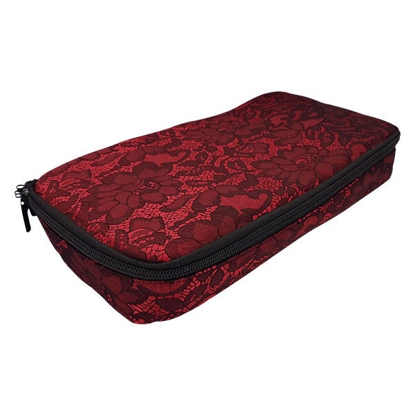 Lace Lockable Bag By Brigitta - Red - Image 6