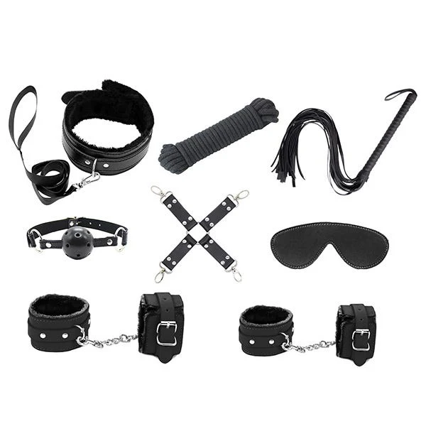Love In Leather 9-Piece Bondage Kit - Image 4