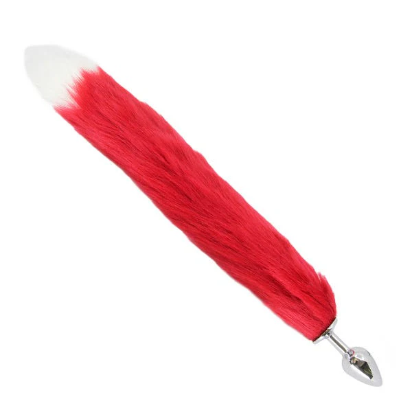 Love In Leather Butt Plug with Ombre Foxtail - Image 2