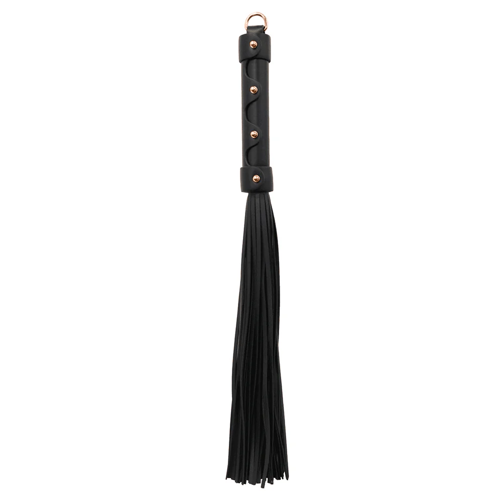 Love in Leather Flogger with Gold Hardware - Image 2