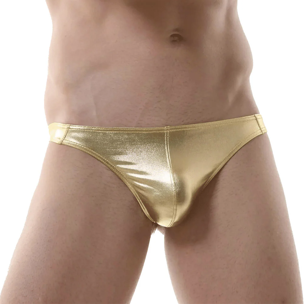 Love in Leather Mens Metallic G-String - Image 2