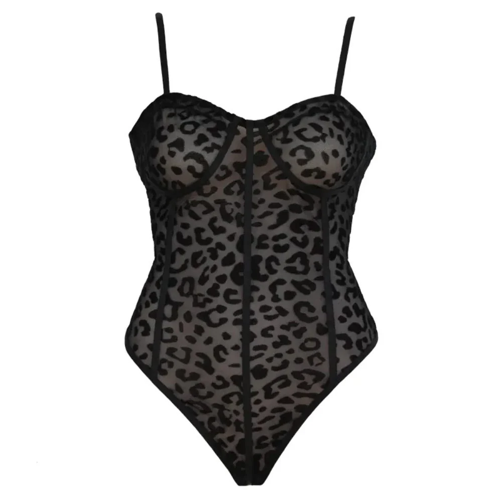 Love in Leather Muse Leopard Bodysuit - Image 2