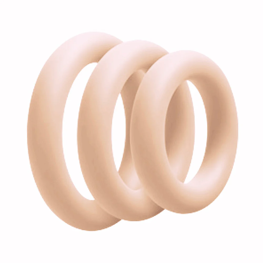 Love in Leather Silicone Fat Boy Cock Ring 3 Pack - Image 4
