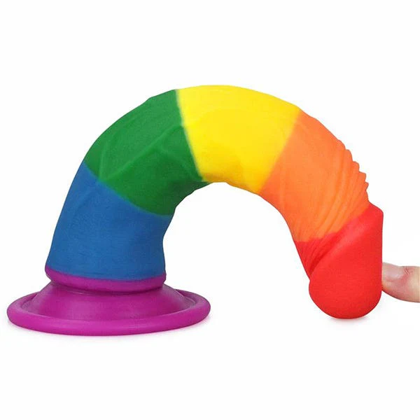 Lovetoy 7-Inch Prider Rainbow Dildo - Image 6