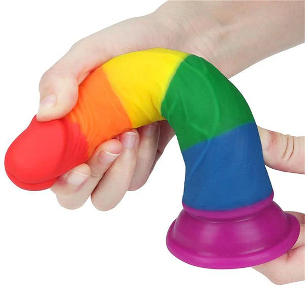 Lovetoy 7-Inch Prider Rainbow Dildo - Image 7