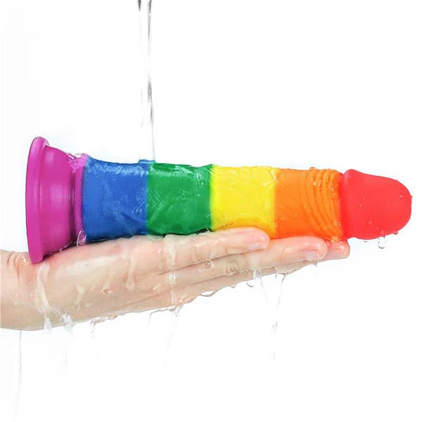 Lovetoy 7-Inch Prider Rainbow Dildo - Image 8