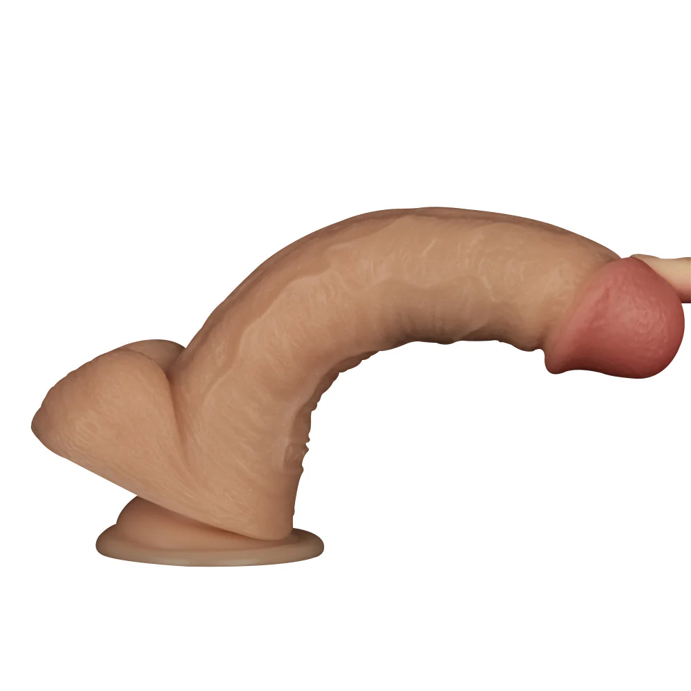 Lovetoy 8 Inch Power Basics Vibrating Dildo - Image 3