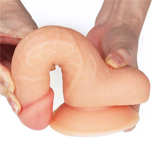 Lovetoy 8-Inch The Ultra Soft Dude Straight Dildo with Balls - Image 5