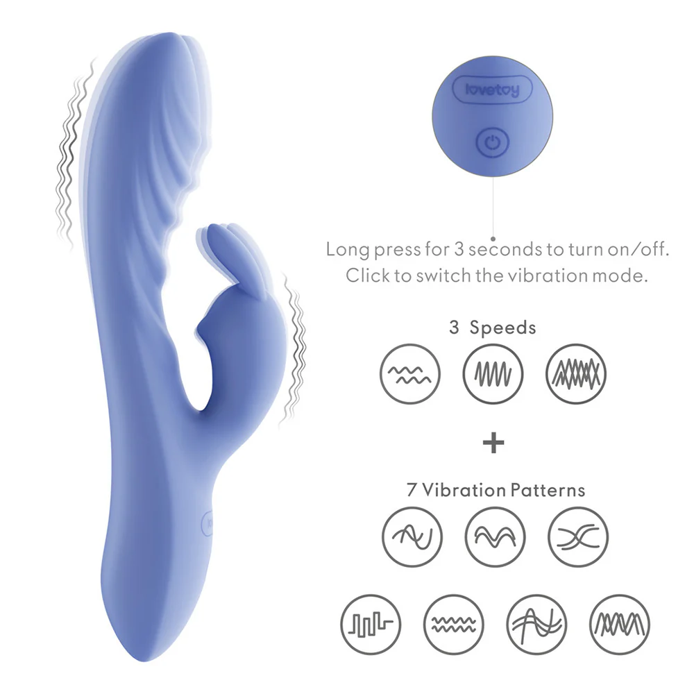Lovetoy L'Allure Swirl Rabbit Vibrator - Image 5