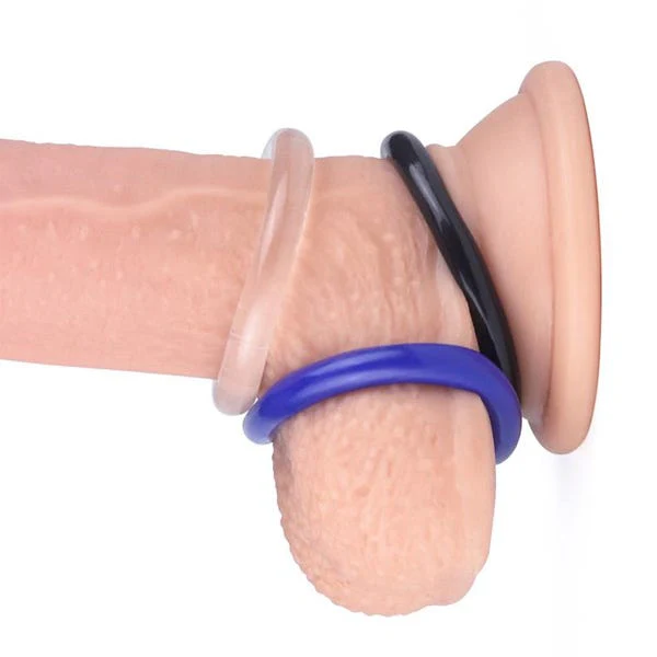 Lovetoy Power Plus Triple Donut Cock Ring Set - Image 3