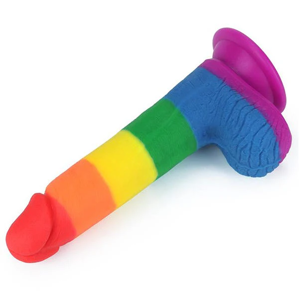 Lovetoy Prider 7.5-Inch Rainbow Dildo - Image 3