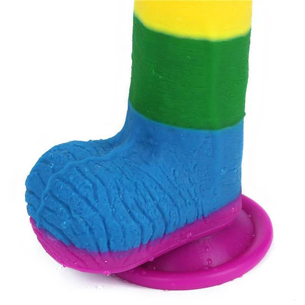 Lovetoy Prider 7.5-Inch Rainbow Dildo - Image 4